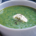 Spinach soup with sour cream - Recipes and Cookbook online