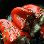 Baked peppers with cheese - Recipes and cookbook online