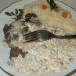 Rindfleisch in Zuzana Grnja-Sauce