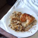 chicken with risotto and mushrooms Sladjana Scekic recipes and cookbook online