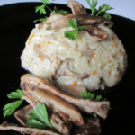 Grilled porcini mushroom risotto Snezana Kitanovic recipes and cookbook online