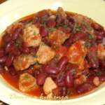 svinjetina u paradajz sosu sa crvenim pasuljem Dana Drobnjak recepti i kuvar online