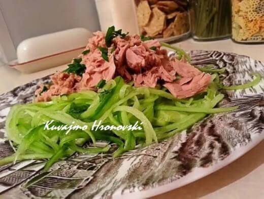 Tuna with cucumber spaghetti - Jadranka Blažić - Recipes and Cookbook online