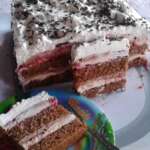Honey heart cake with raspberries - Tatjana Stojanović - Recipes and Cookbook online