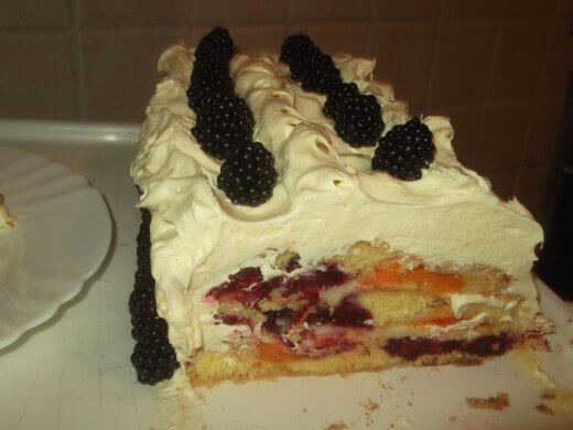 Summer cake with blackberries and apricots - Snezana Knežević - Recipes and Cookbook online
