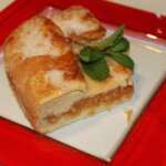 Kuchen mit eingelegten Äpfeln, bestreut mit Kristallzucker und Vanille – Bojan Božić – Rezepte und Kochbuch online