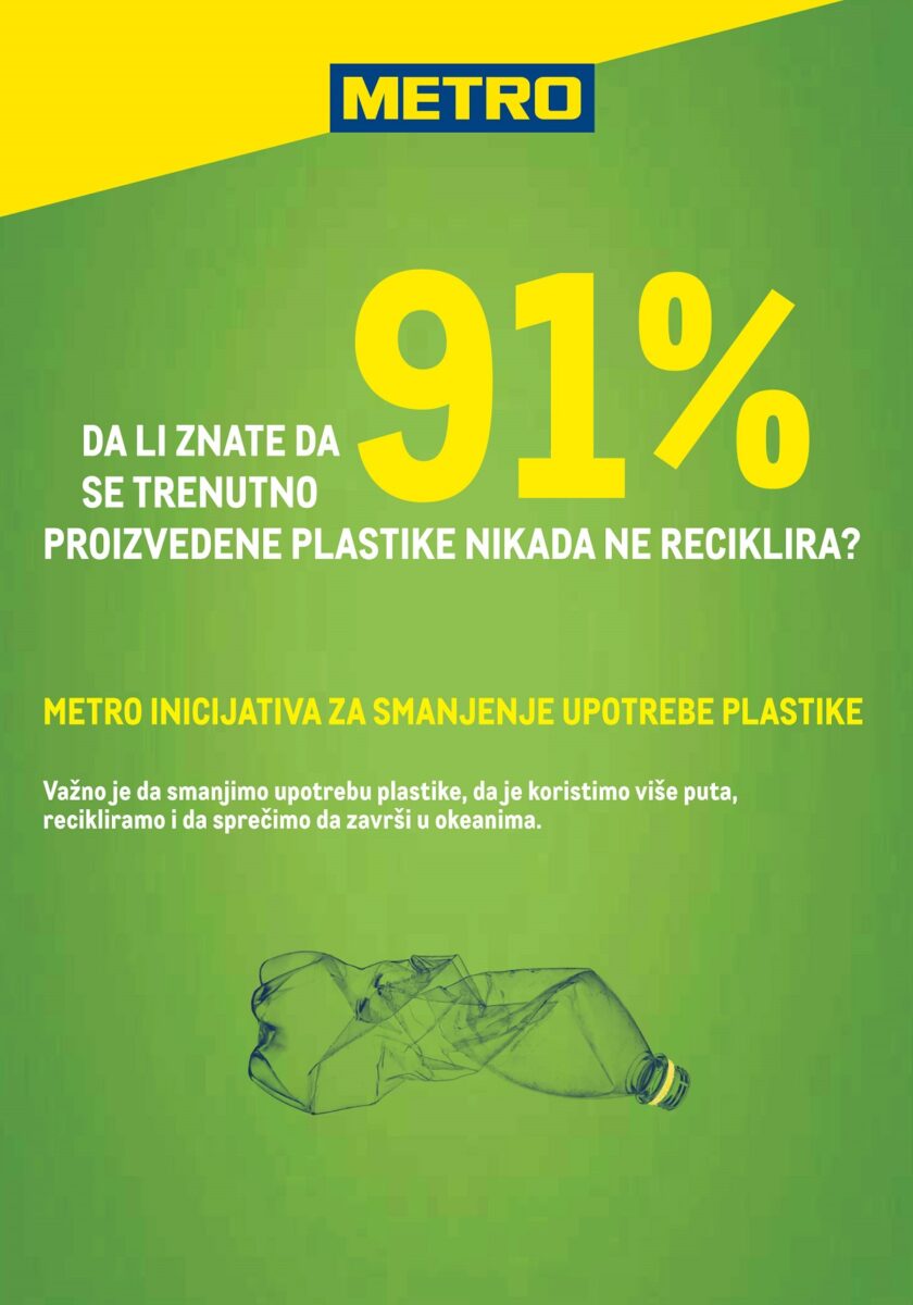 METRO inicijativa za smanjenje upotrebe plastike - photo by METRO